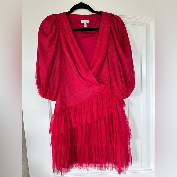 ML Monique Lhuillier Womens Mesh Mini Cocktail And Party Dress ,Size:2 - Picture 4 of 5